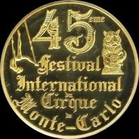 Medaille du 45e Festival du Cirque